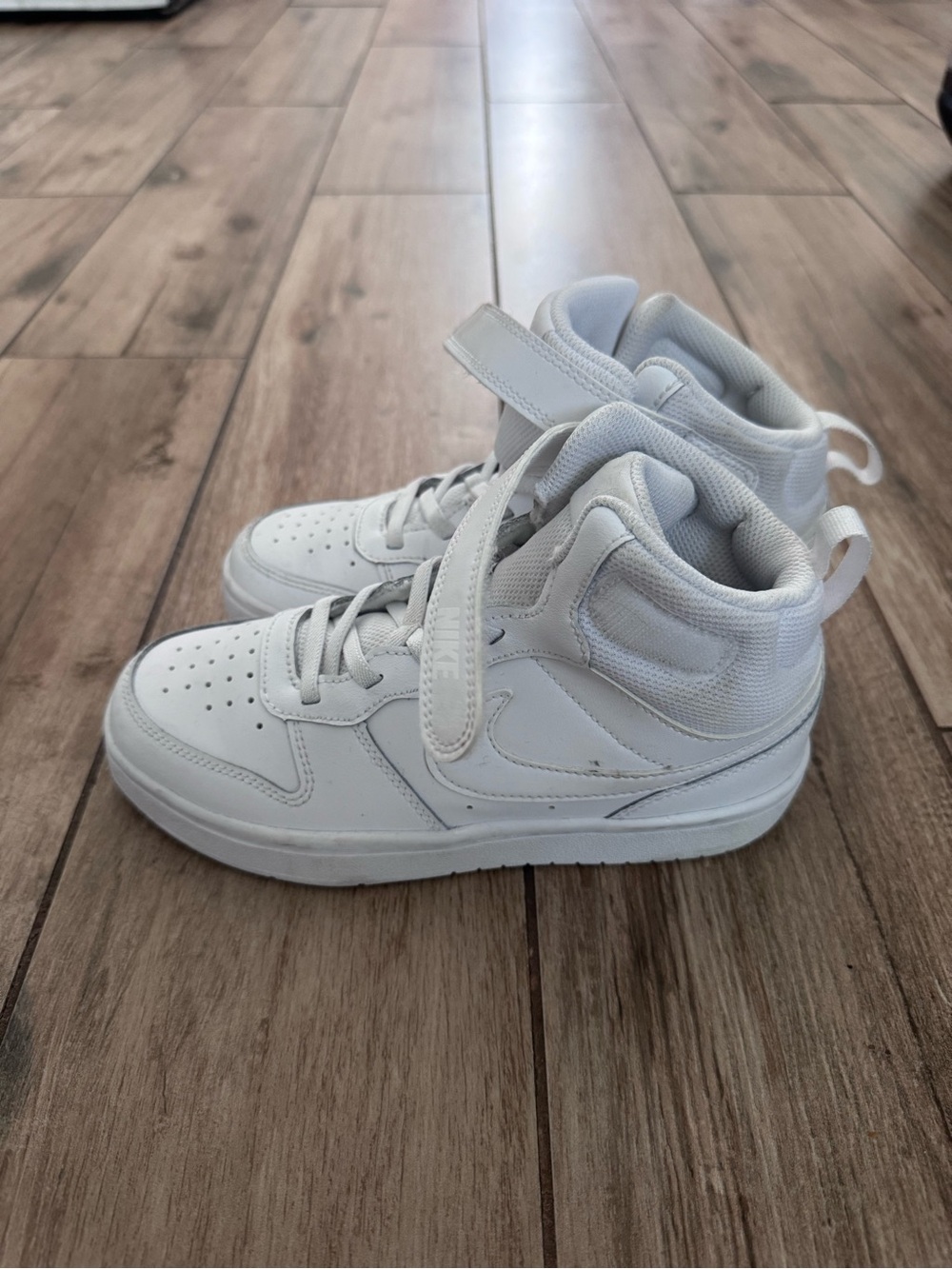 Nike Kids White High-Top Sneakers